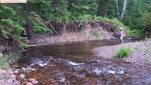 Trout stream in Michigan upper peninsual