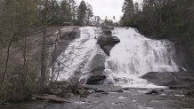 Pisgah waterfalls in North Carolina
