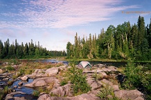 Ogoki River campsite